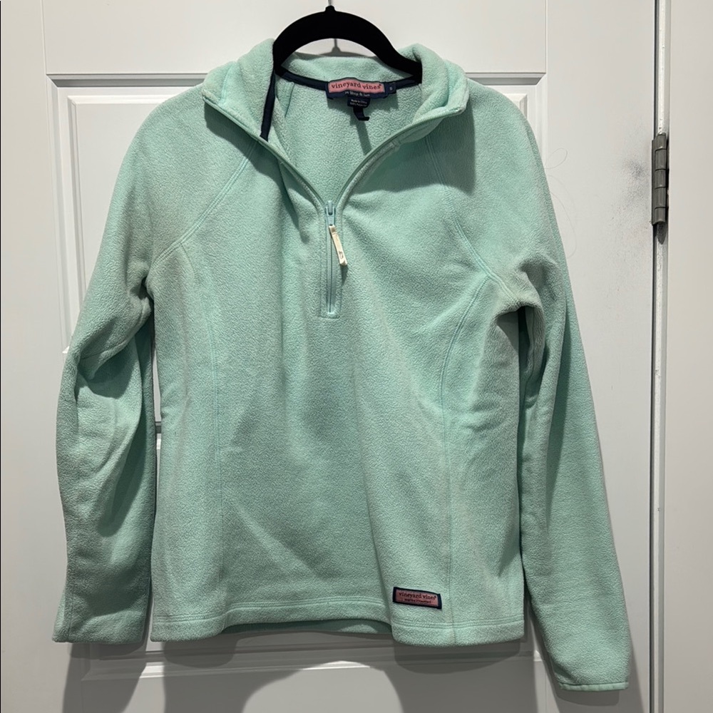 Vineyard Vines Light Green Fleece Pullover